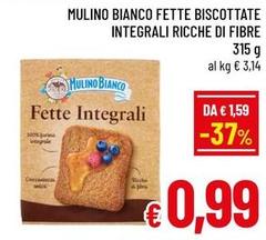 Mulino Bianco - Fette Biscottate Integrali Ricche Di Fibre