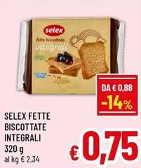 Selex - Fette Biscottate Integrali