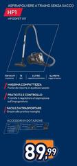 Hoover - Aspirapolvere A Traino Senza Sacco HP1 HP120PET 011