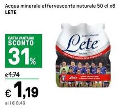 Lete - Acqua Minerale Effervescente Naturale