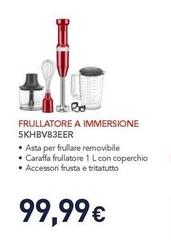 Kitchenaid - Frullatore A Immersione 5KHBV83EER