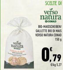 Conad - Gallette Bio Di Mais Verso Natura