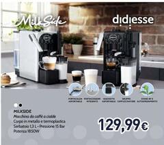Didiesse - Milkside Macchina Da Caffe A Cialde