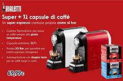 Bialetti - Super + 32 Capsule Di Caffe