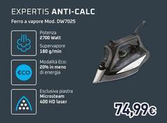 Rowenta - Expertis Anti-Calc Ferro A Vapore Mod. DW7025