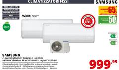 Samsung - Climatizzatore Kit Dualsplit Luzon S2 AR50F09C1BHNEU + AR50F12C1BHNEU+ AJ040TXJ2KG/EU 