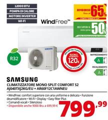 Samsung - Climatizzatore Mono Split Comfort S2 AJ040TXJ2KG/EU + AR60F12C1AWNEU 