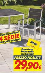 Green -  Hour Petrus Sedia Con Bracioli