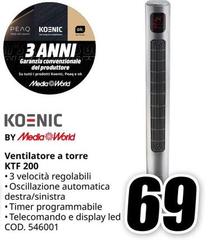 Peaq - Ventilatore A Torre KTF 200