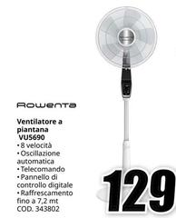 Rowenta - Ventilatore A Diamanta VU5690
