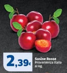 Susine Rosse Provenenza Italia
