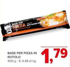 Base Per Pizza In Rotolo