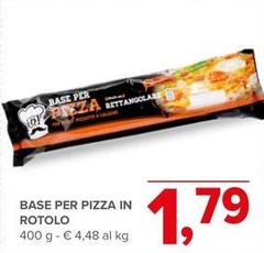 Base Per Pizza In Rotolo
