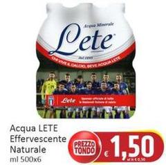 Lete - Acqua Effervescente Naturale