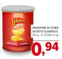 Lekers - Patatine In Tubo Gusto Classico