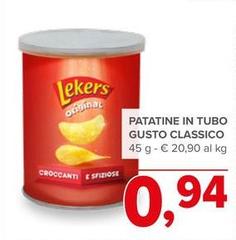 Lekers - Patatine In Tubo Gusto Classico
