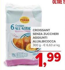 Croissant Senza Zuccheri Aggiunti All'Albicocca