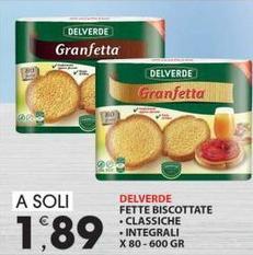 Delverde - Fette Biscottate Classiche/Integrali