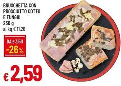 Bruschetta Con Prosciutto Cotto E Funghi