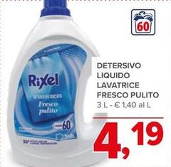 Rixel - Detersivo Liquido Lavatrice Fresco Pulito