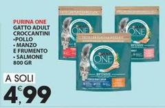 Purina - Gatto Adult Croccantini Pollo Manzo E Frumento Salmone