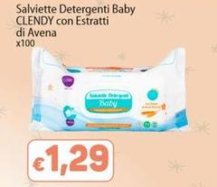 Clendy - Salviette Detergenti Baby Con Estratti Di Avena