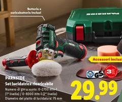 Parkside - Set Lucidatrice Ricaricabile