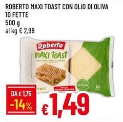 Roberto - Maxi Toast Con Olio Di Oliva 10 Fette