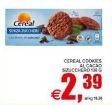 Cereal - Cookies Al Cacao