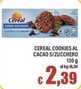 Cereal -  Cookies Al Cacao S/Zucchero