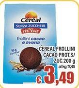 Cereal -  Frollini Cacao Prot.S/Zuc.200