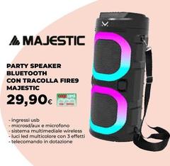 Majestic - Party Speaker Bluetooth Con Tracolla Fire9
