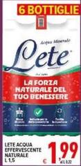 Benessere - Lete Acqua Effervescente Naturale