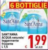 Sant'anna - Acqua Naturale/ Leggermente Frizzante