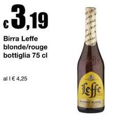Leffe - Birra Blonde/Rouge Bottiglia