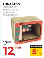 Luna&Teo Tiragraffi In Cartone Sardine