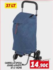 Carrello Spesa Jeans 6 Ruote 37 Lt