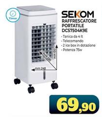 Sekom - Raffrescatore Portatile DCS7504K9E