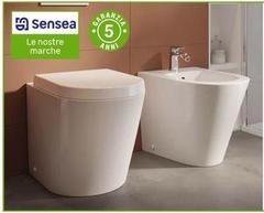 Sensea - Coppia Di Sanitari Filoparete Easy