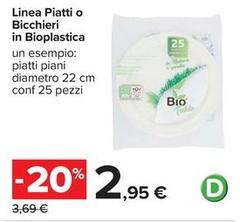 Linea -  Piatti O Bicchieri In Bioplastica