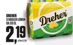 Dreher - 3 Radler Lemon Da