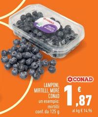 Conad - Lamponi, Mirtilli, More