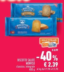 Monviso - Biscotto Salute