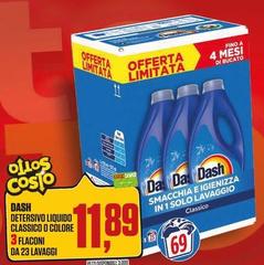 Dash - Detersivo Liquido Classico O Colore 3 Flaconi