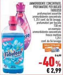 Fabuloso - Ammorbidente Concentrato, Profumatore Per Bucato