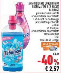 Fabuloso - Ammorbidente Concentrato, Profumatore Per Bucato
