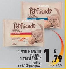 Conad - Filettini In Gelatina Per Gatti Petfriends
