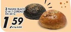 3 Panini Black O Ai 7 Cereali