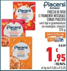 Conad - Fiocchi Di Riso E Frumento Integrale Piacersi
