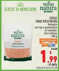 Benessere - Cereali Verso Natura